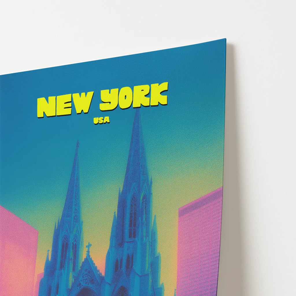 St Patricks Cathedral New York Manhattan America Travel Poster