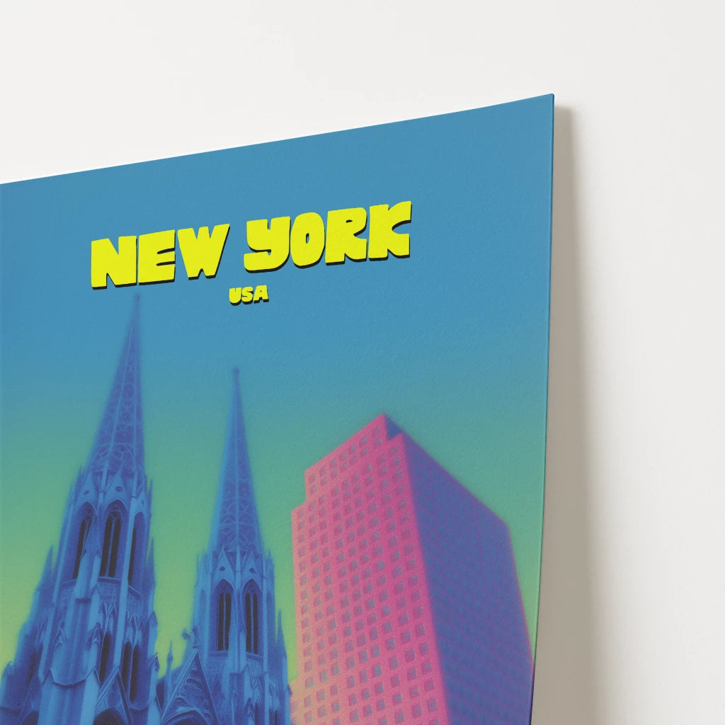 St Patricks Cathedral New York Manhattan America Travel Poster