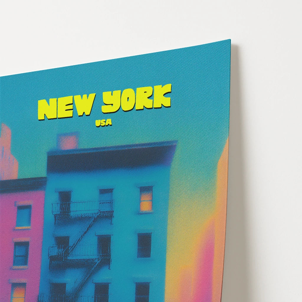 New York Manhattan America Travel Poster