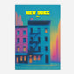 New York Manhattan America Travel Poster