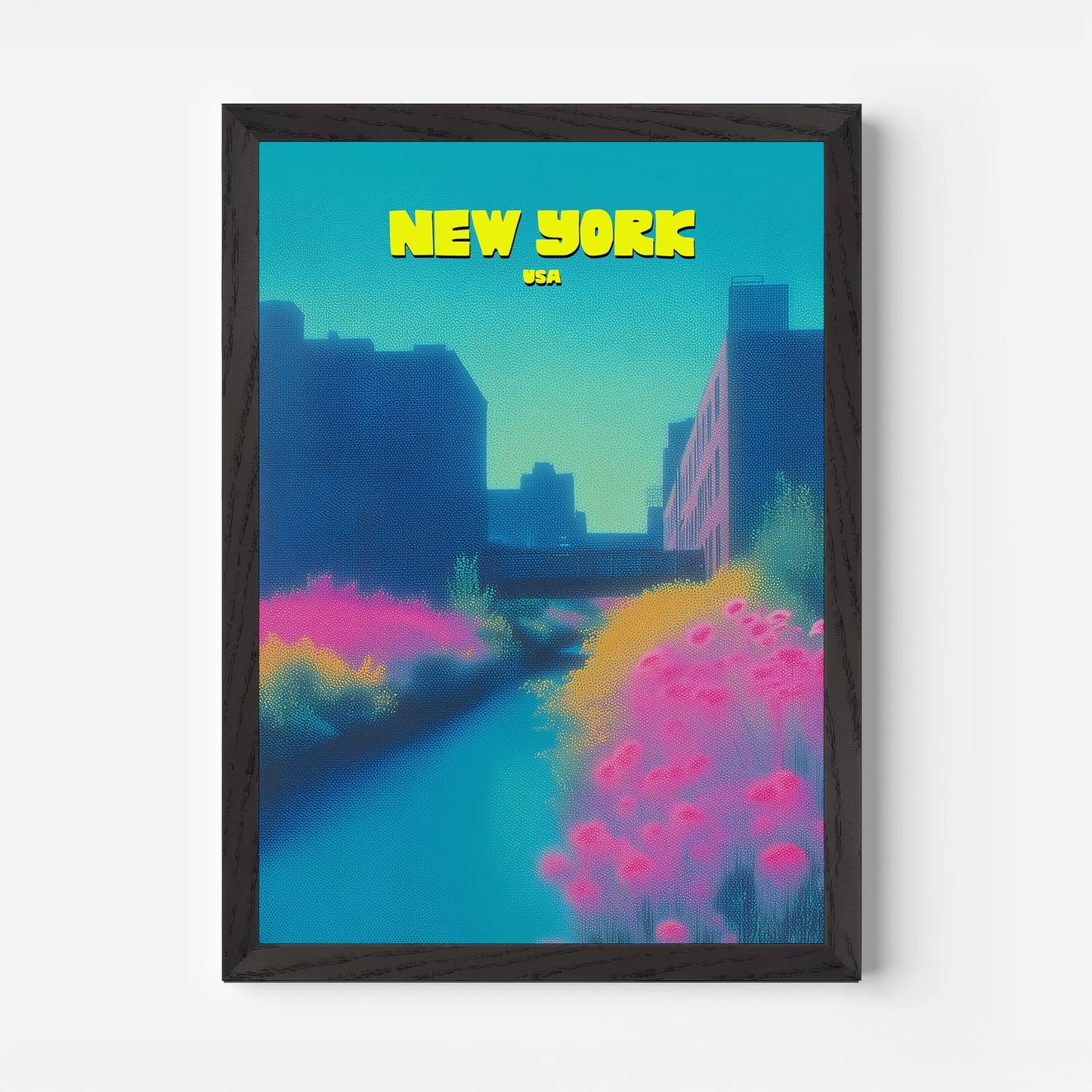 High Line New York Manhattan America Travel Poster