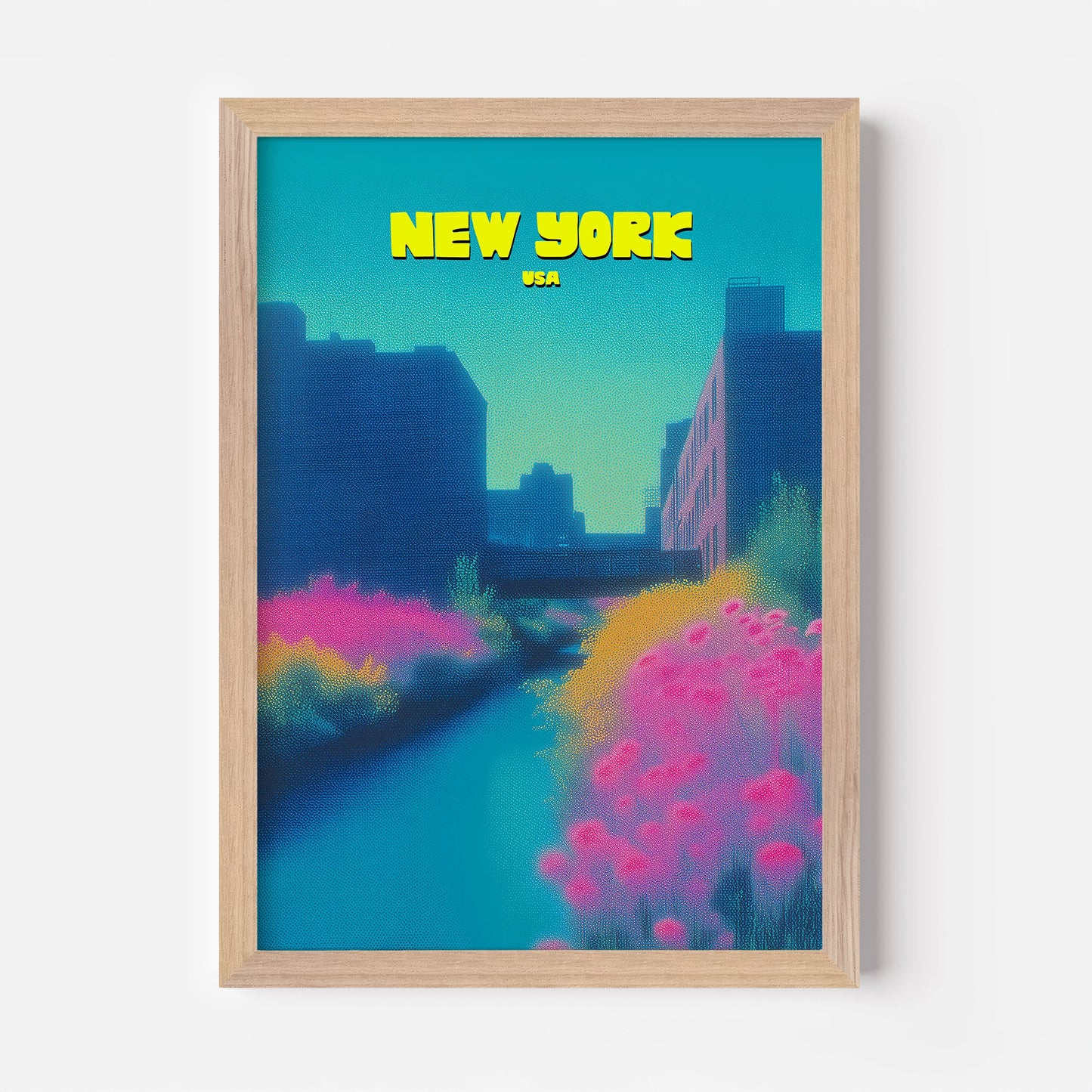 High Line New York Manhattan America Travel Poster