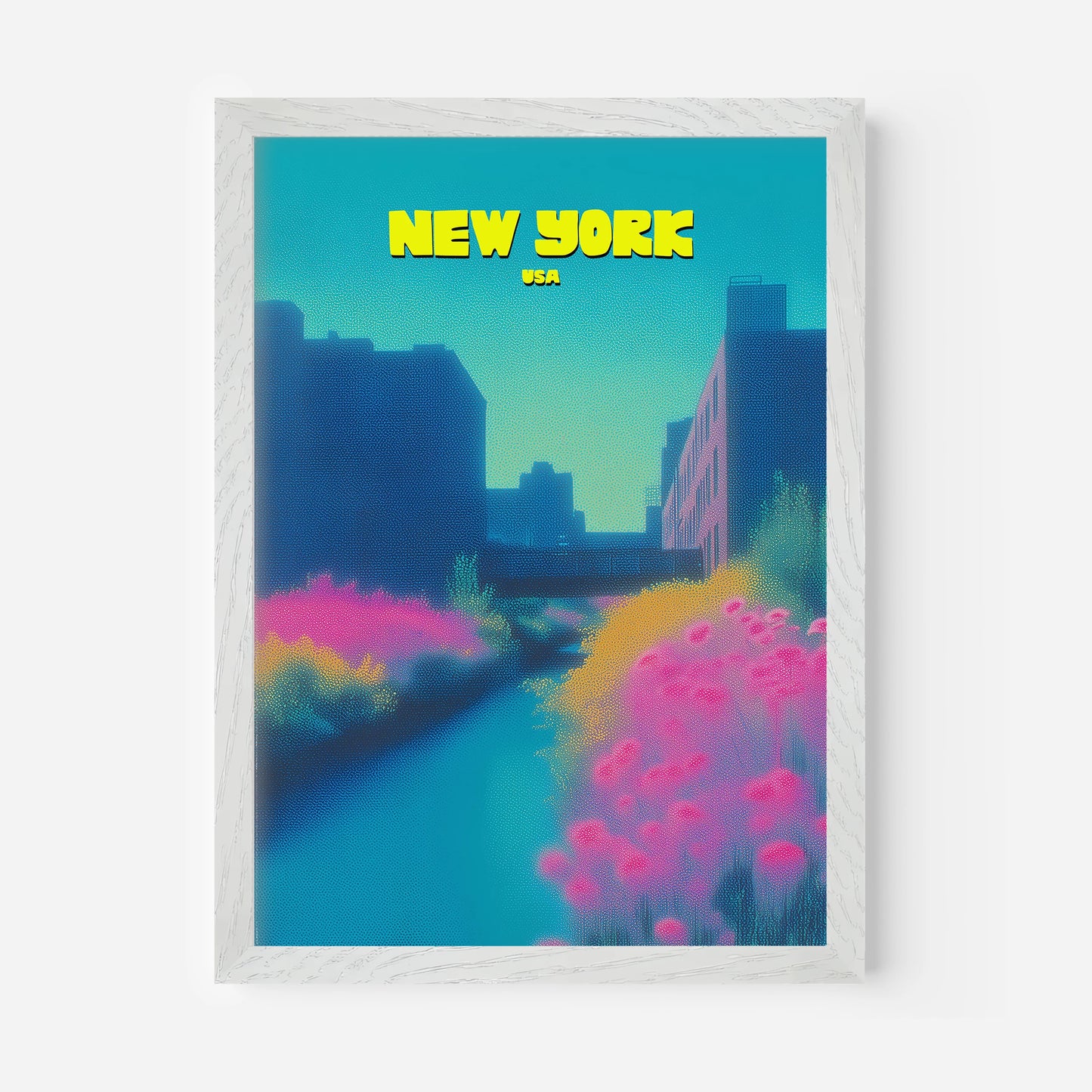 High Line New York Manhattan America Travel Poster