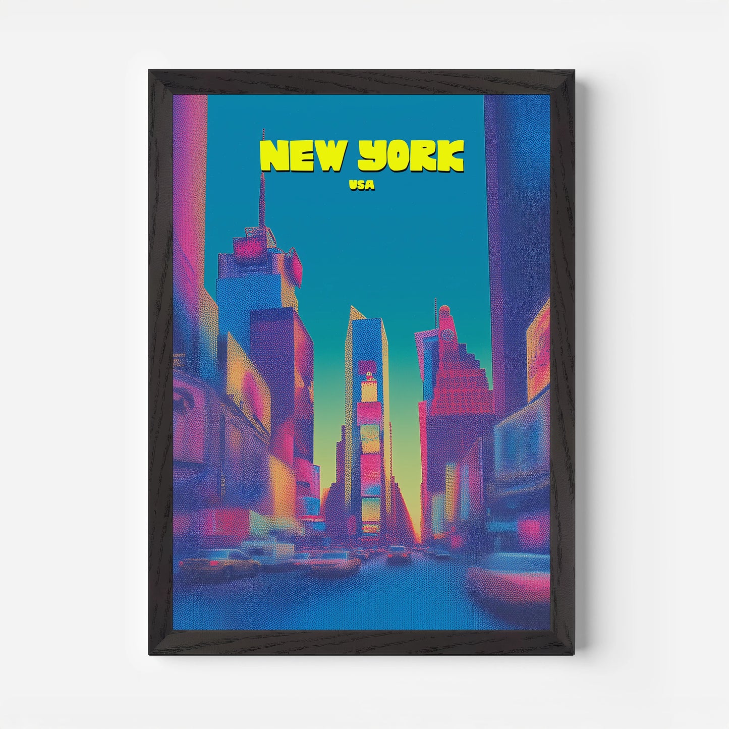 Times Square New York Manhattan America Travel Poster