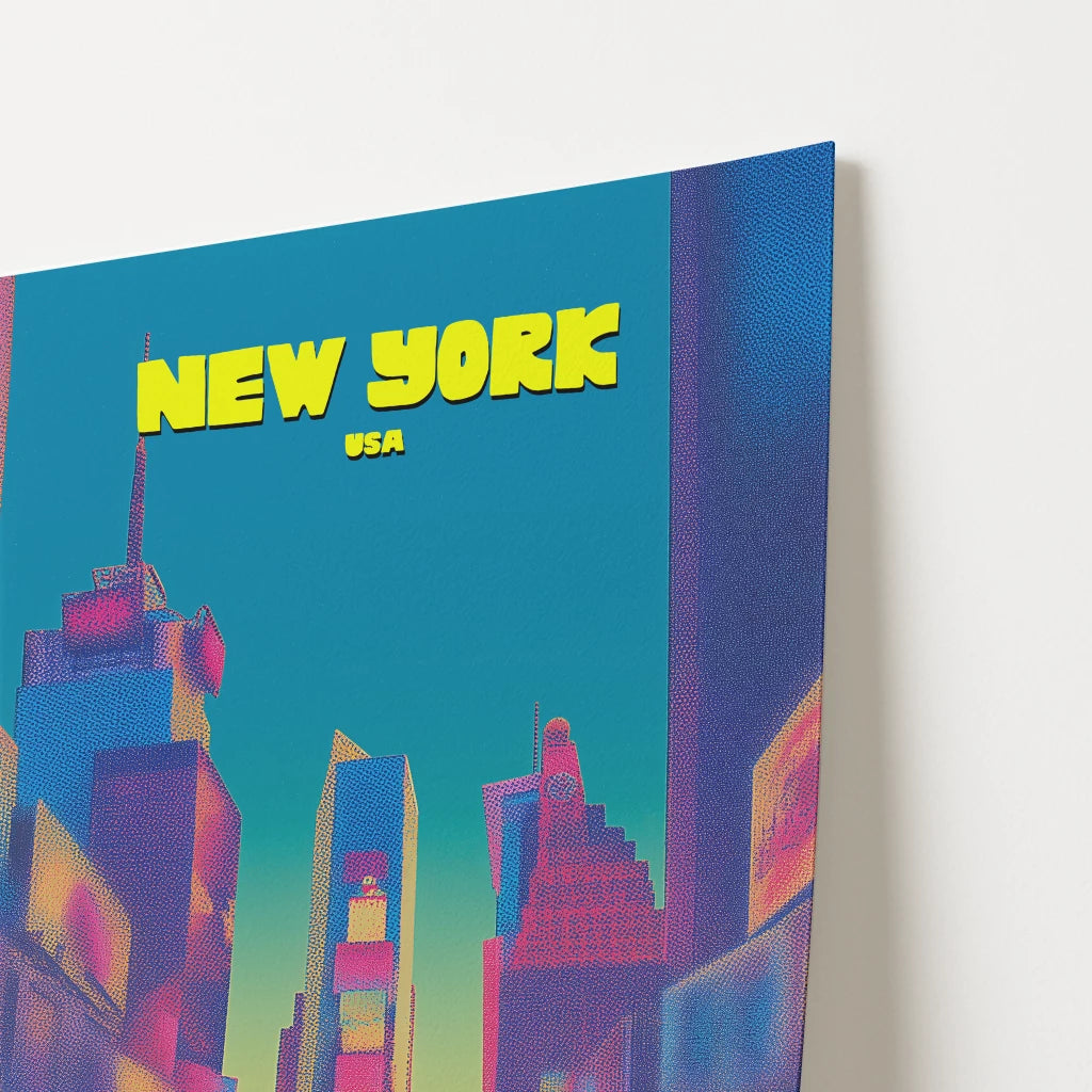 Times Square New York Manhattan America Travel Poster