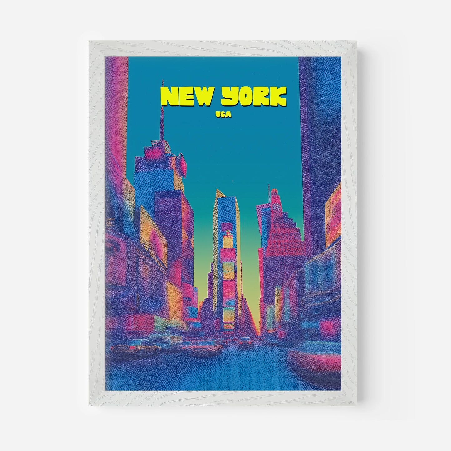 Times Square New York Manhattan America Travel Poster