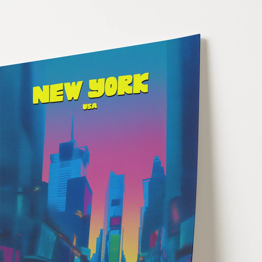 Times Square New York Manhattan America Travel Poster