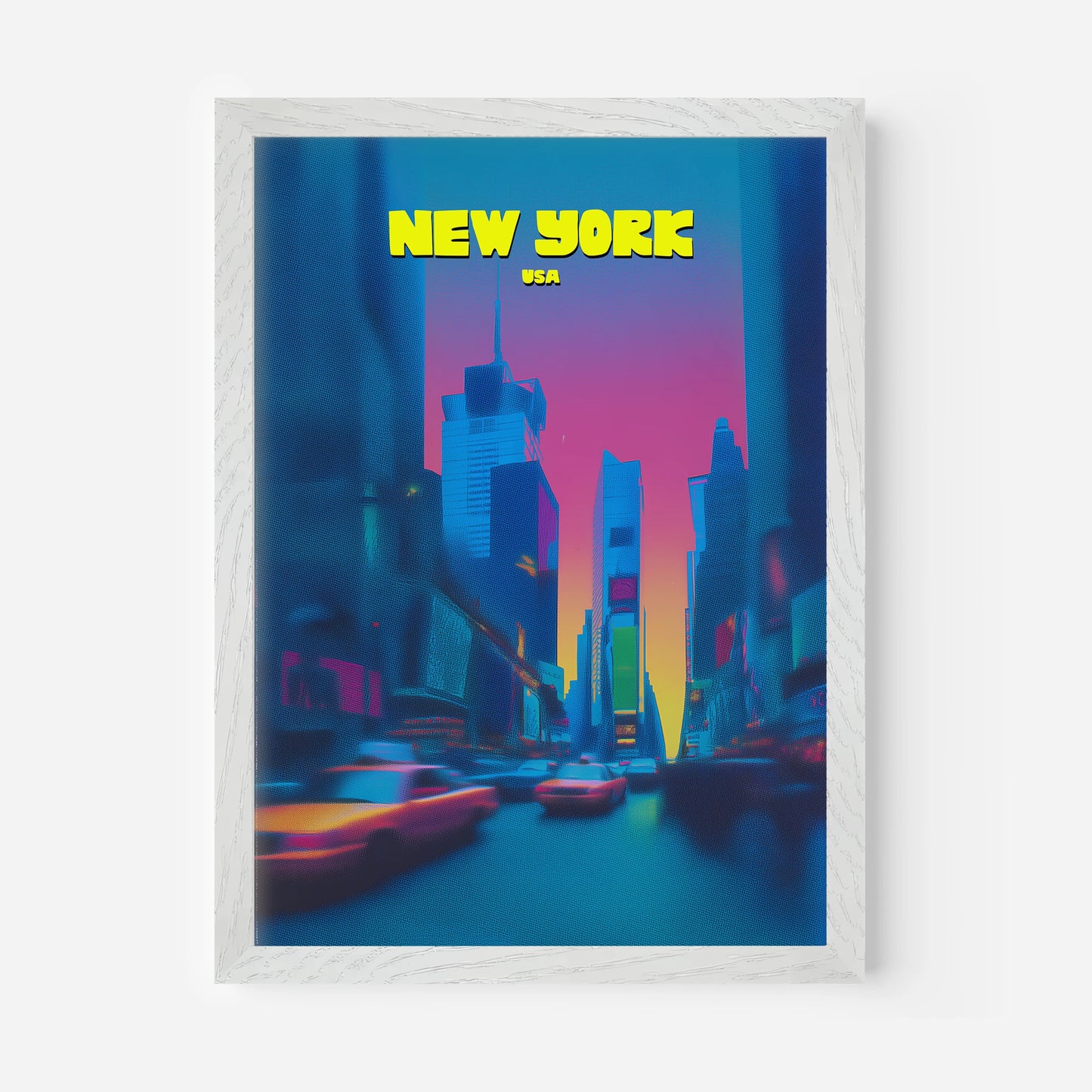 Times Square New York Manhattan America Travel Poster
