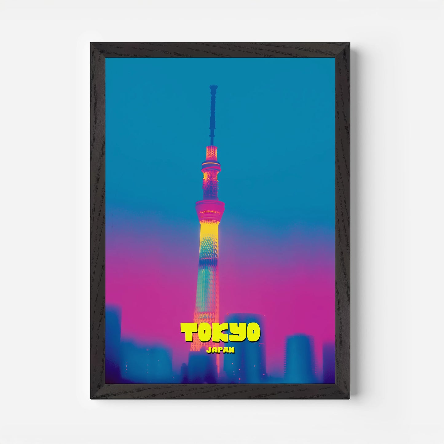 Tokyo Skytree Skyline Japan Asia Travel Poster