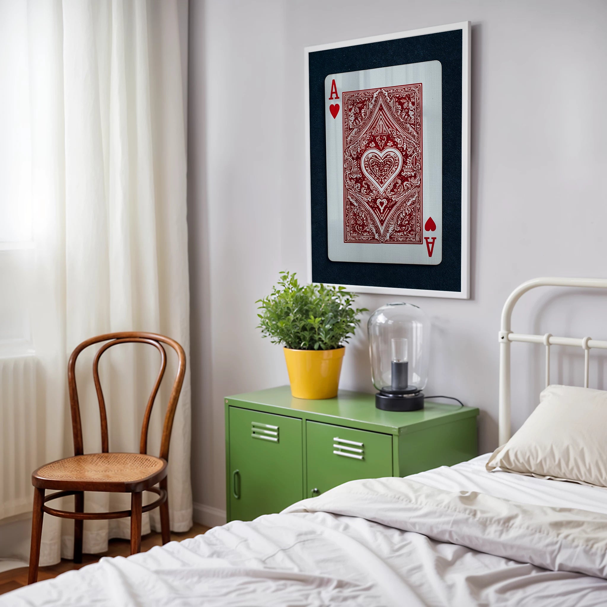 Ace Of Hearts Playing Card Poster