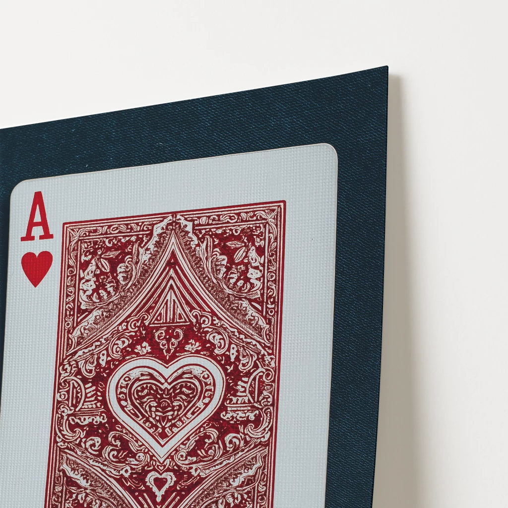 Ace Of Hearts Playing Card Poster