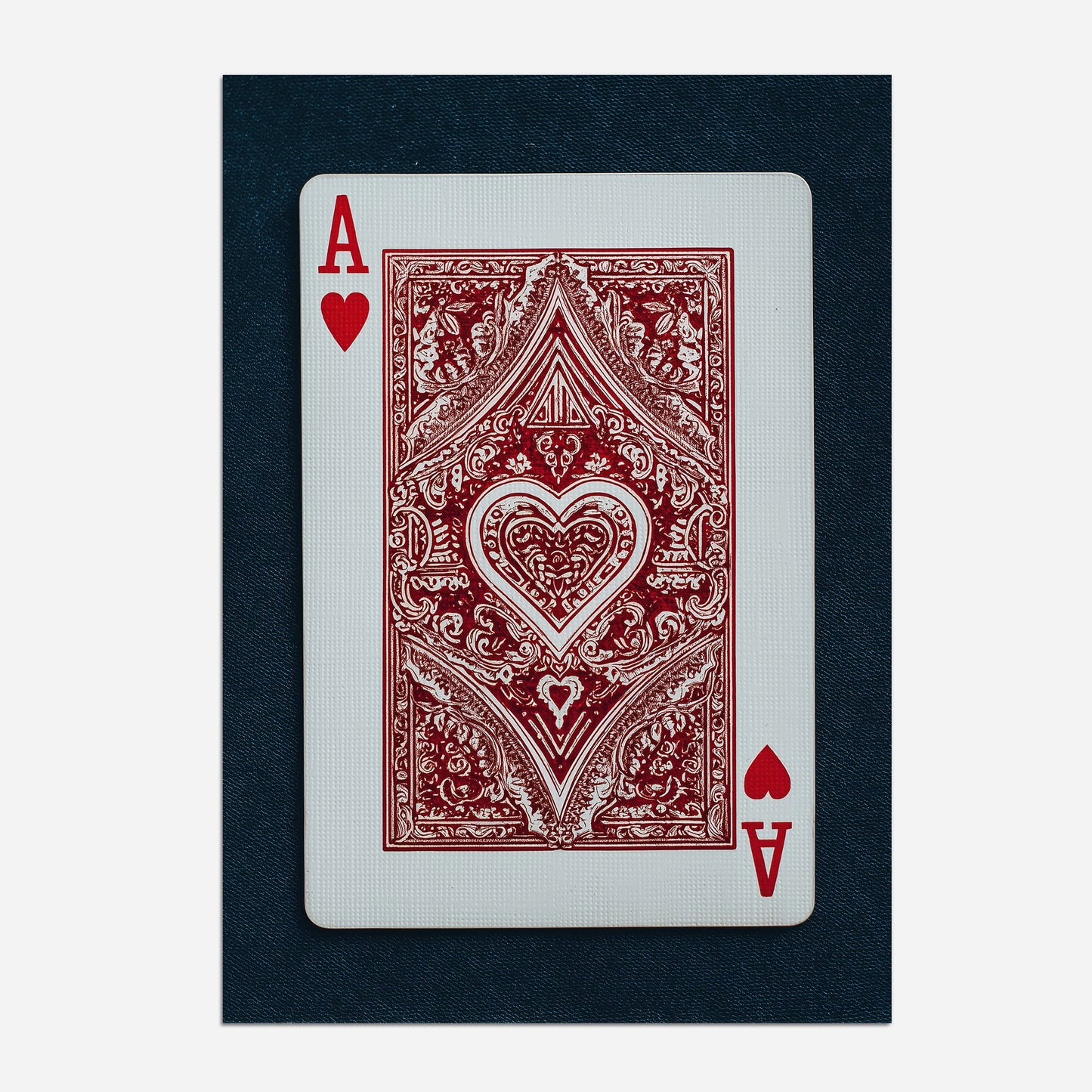 Ace Of Hearts Playing Card Poster