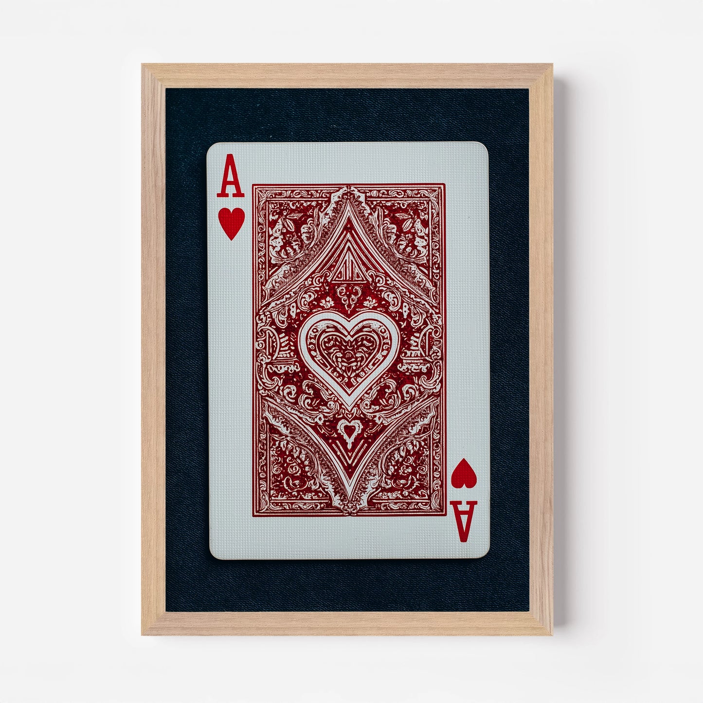 Ace Of Hearts Playing Card Poster