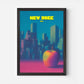 New York Big Apple Manhattan America Travel Poster