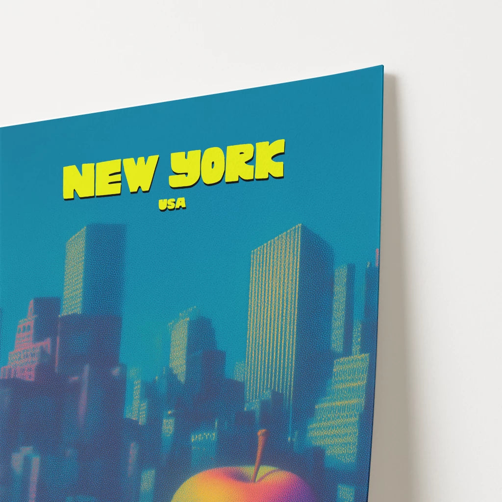 New York Big Apple Manhattan America Travel Poster
