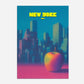 New York Big Apple Manhattan America Travel Poster