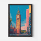 Big Ben London England Travel Poster