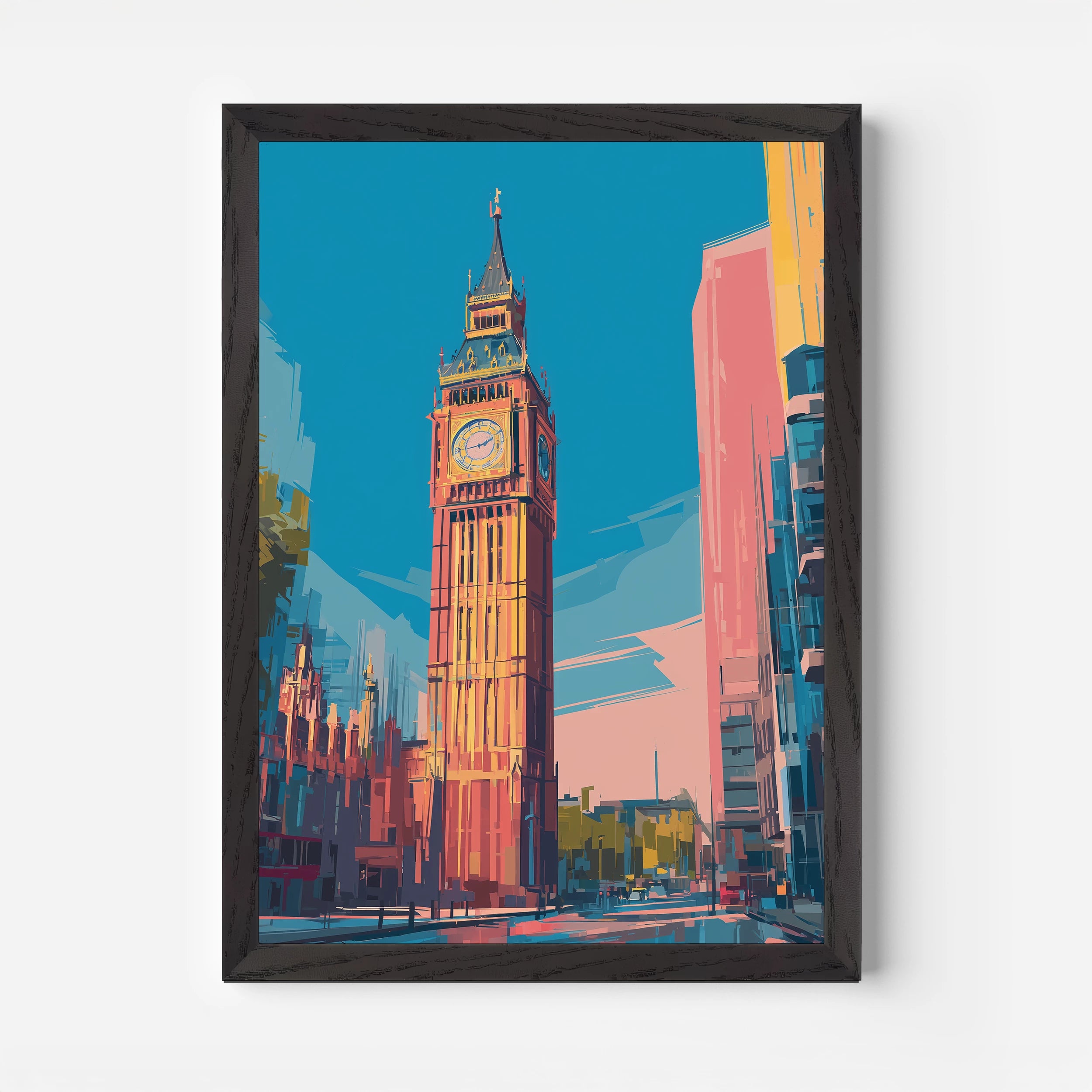 Big Ben London England Travel Poster