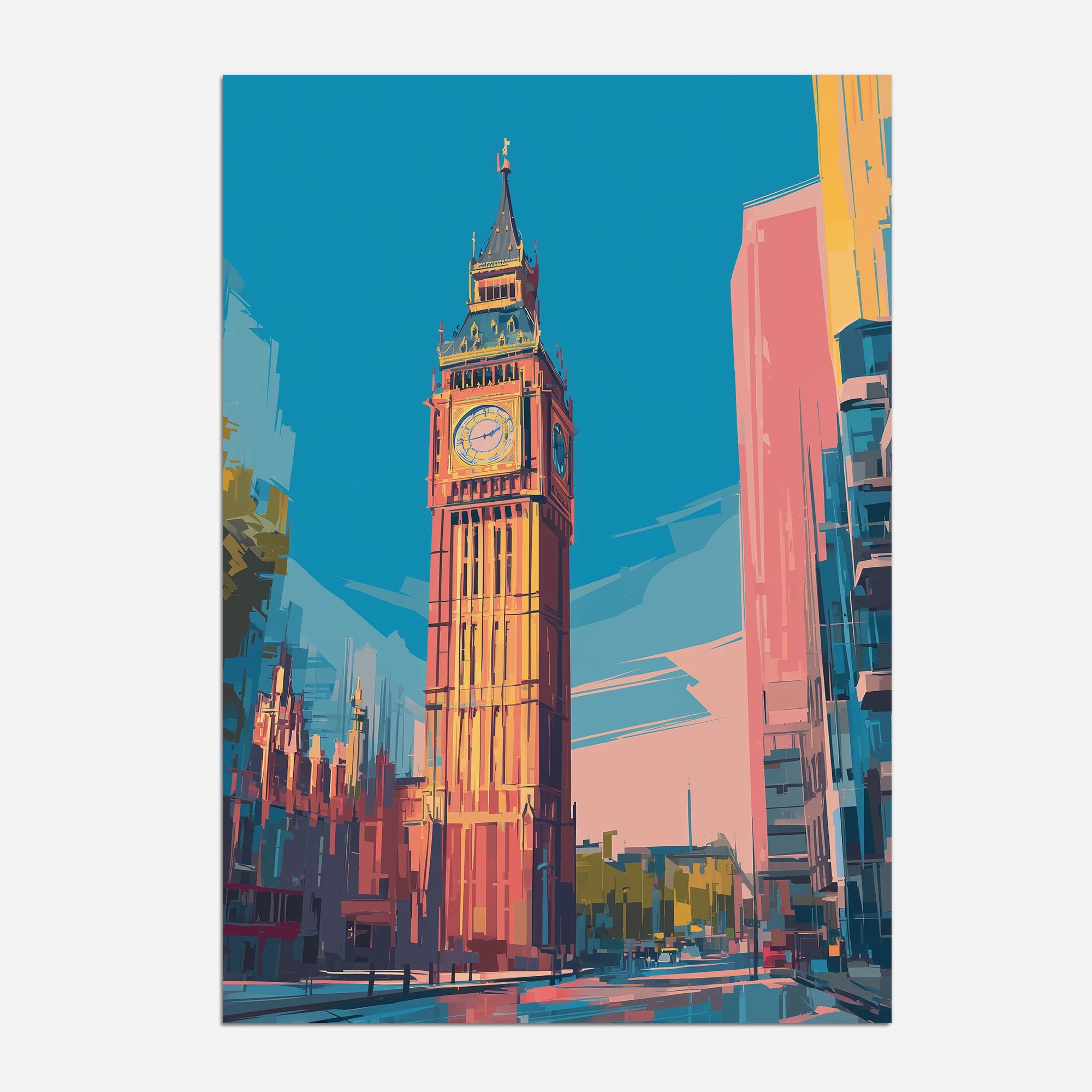 Big Ben London England Travel Poster
