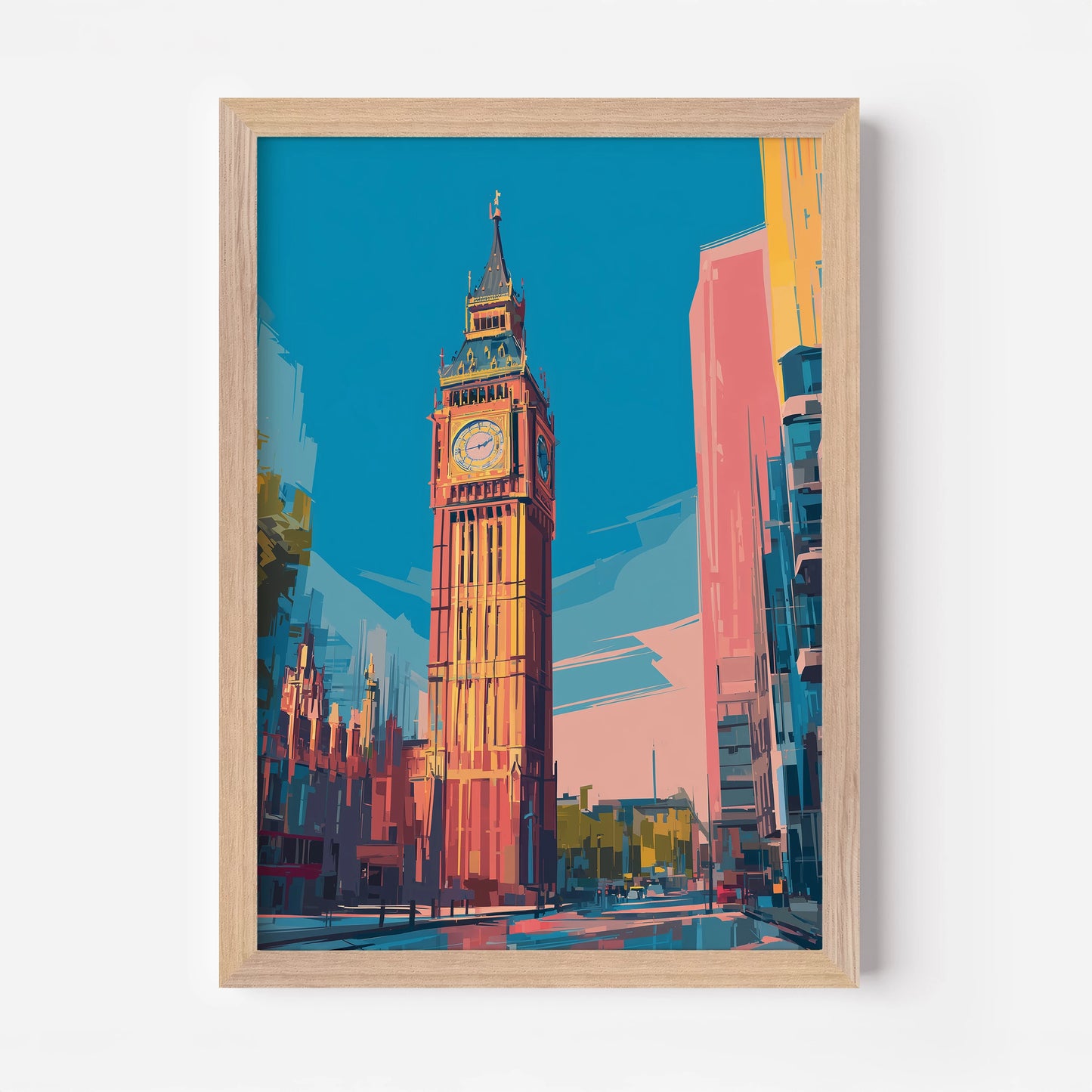 Big Ben London England Travel Poster