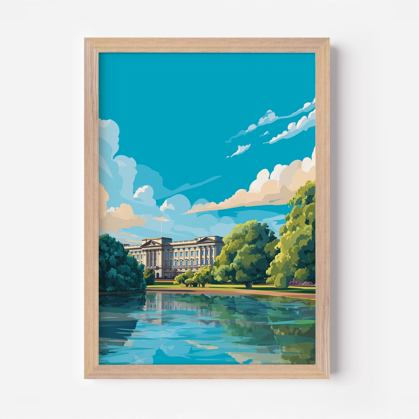 Buckingham Palace London England Travel Poster