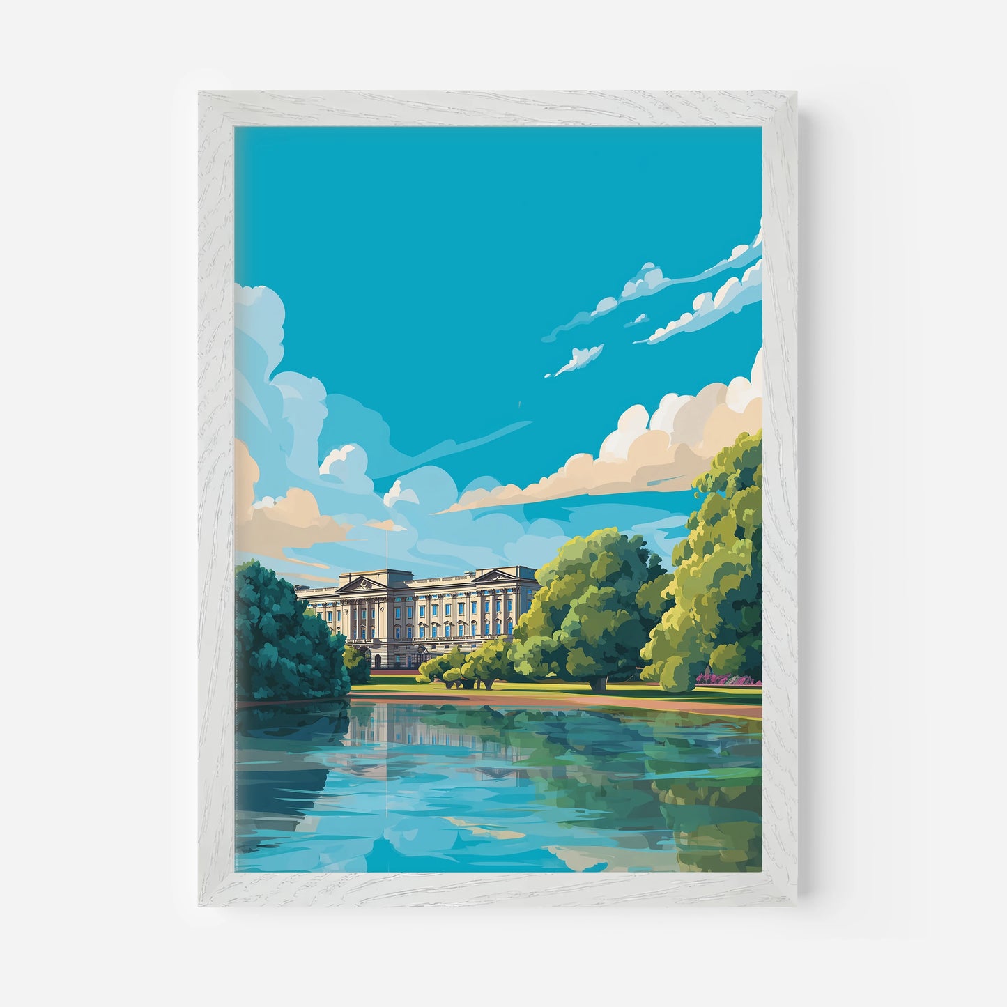 Buckingham Palace London England Travel Poster