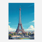 The Eiffel Tower Paris France Europe Travel Poster