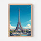 The Eiffel Tower Paris France Europe Travel Poster