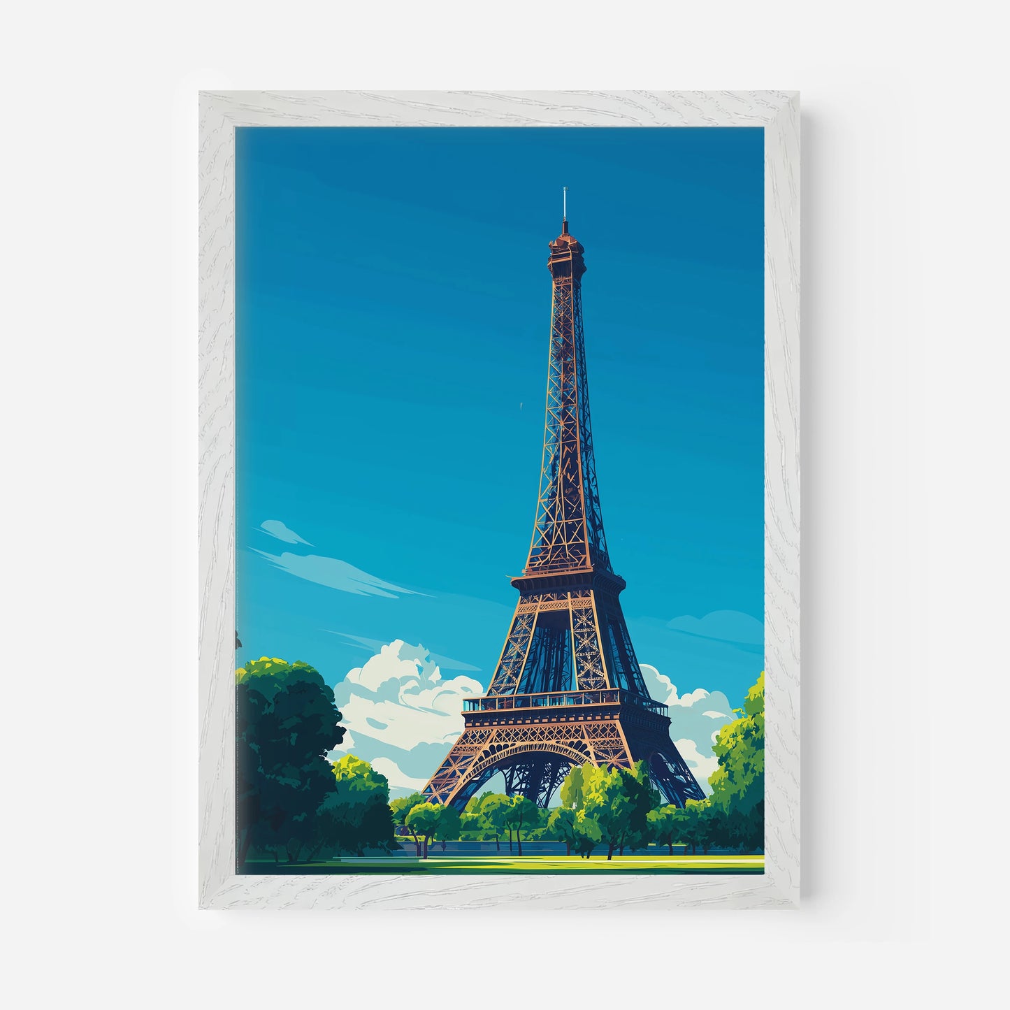The Eiffel Tower Paris France Europe Travel Poster
