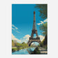 The Eiffel Tower Paris France Europe Travel Poster