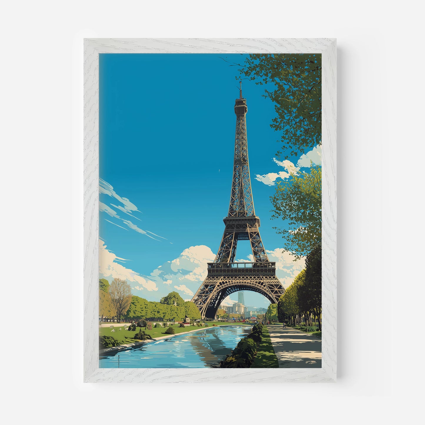 The Eiffel Tower Paris France Europe Travel Poster
