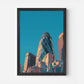 The Gherkin London England Travel Poster
