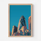 The Gherkin London England Travel Poster