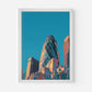 The Gherkin London England Travel Poster
