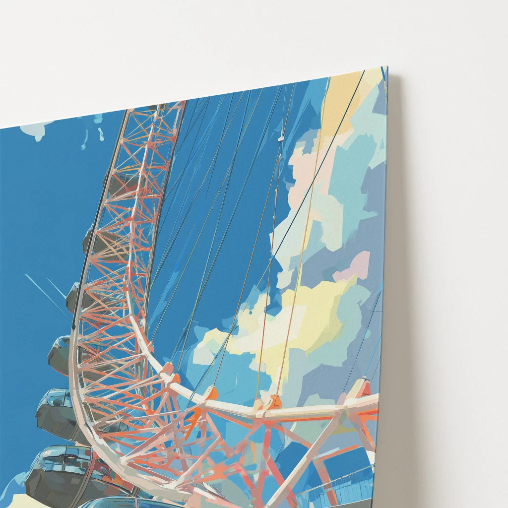 The London Eye London England Travel Poster