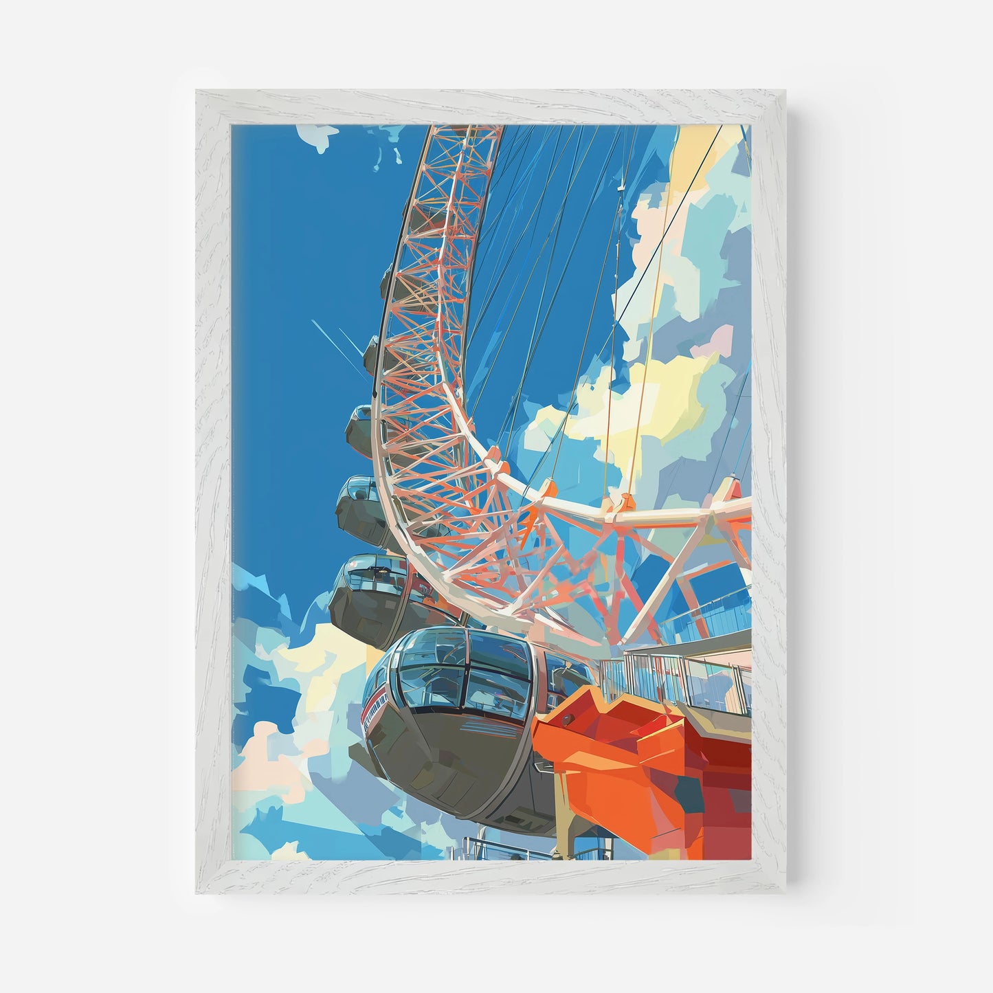 The London Eye London England Travel Poster