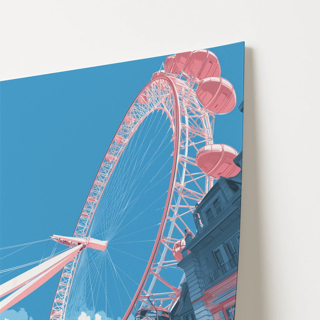 The London Eye London England Travel Poster