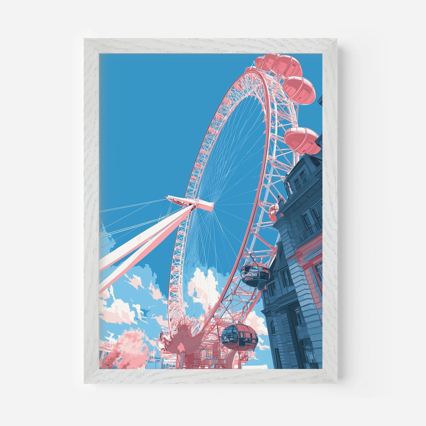 The London Eye London England Travel Poster