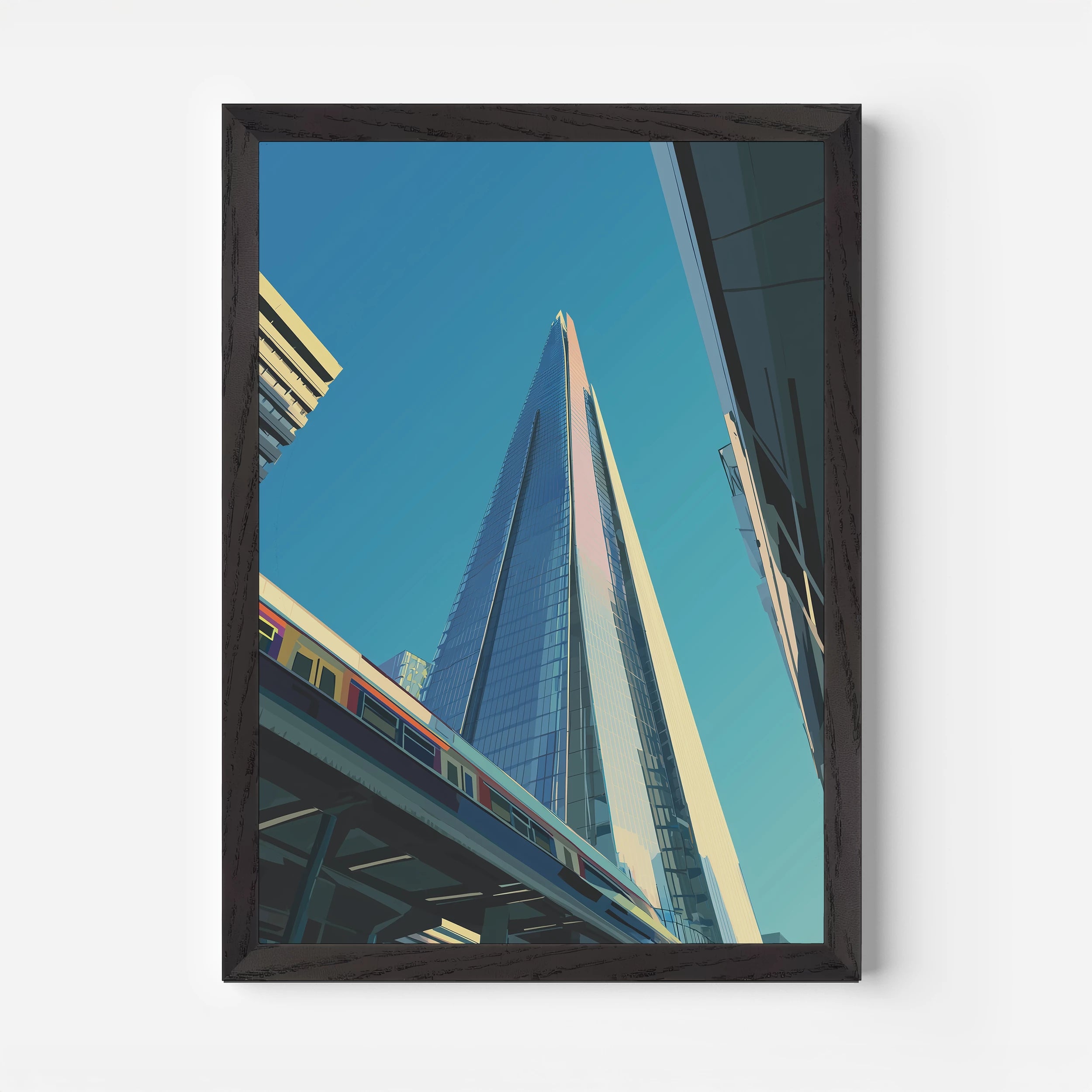 The Shard London England Travel Poster