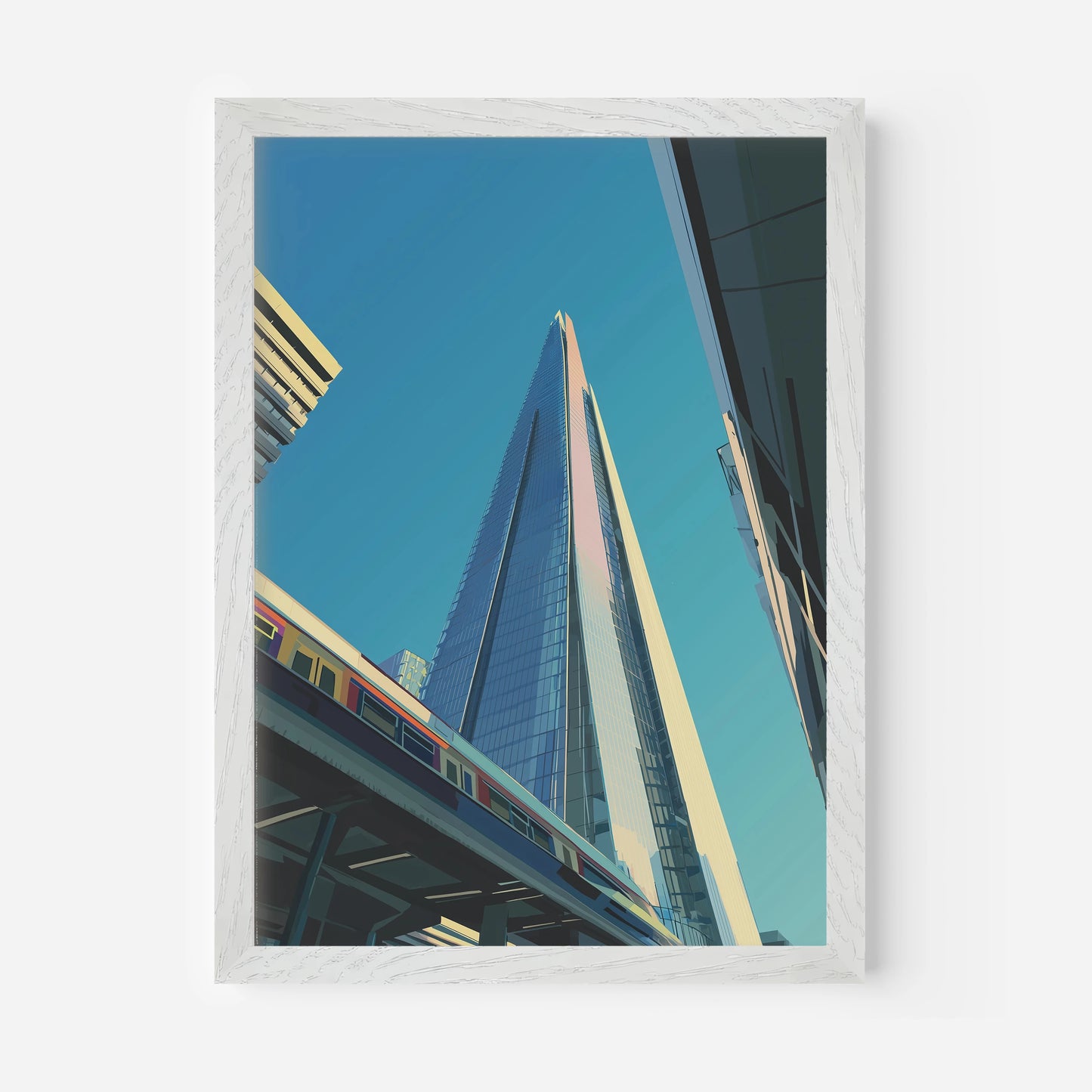 The Shard London England Travel Poster