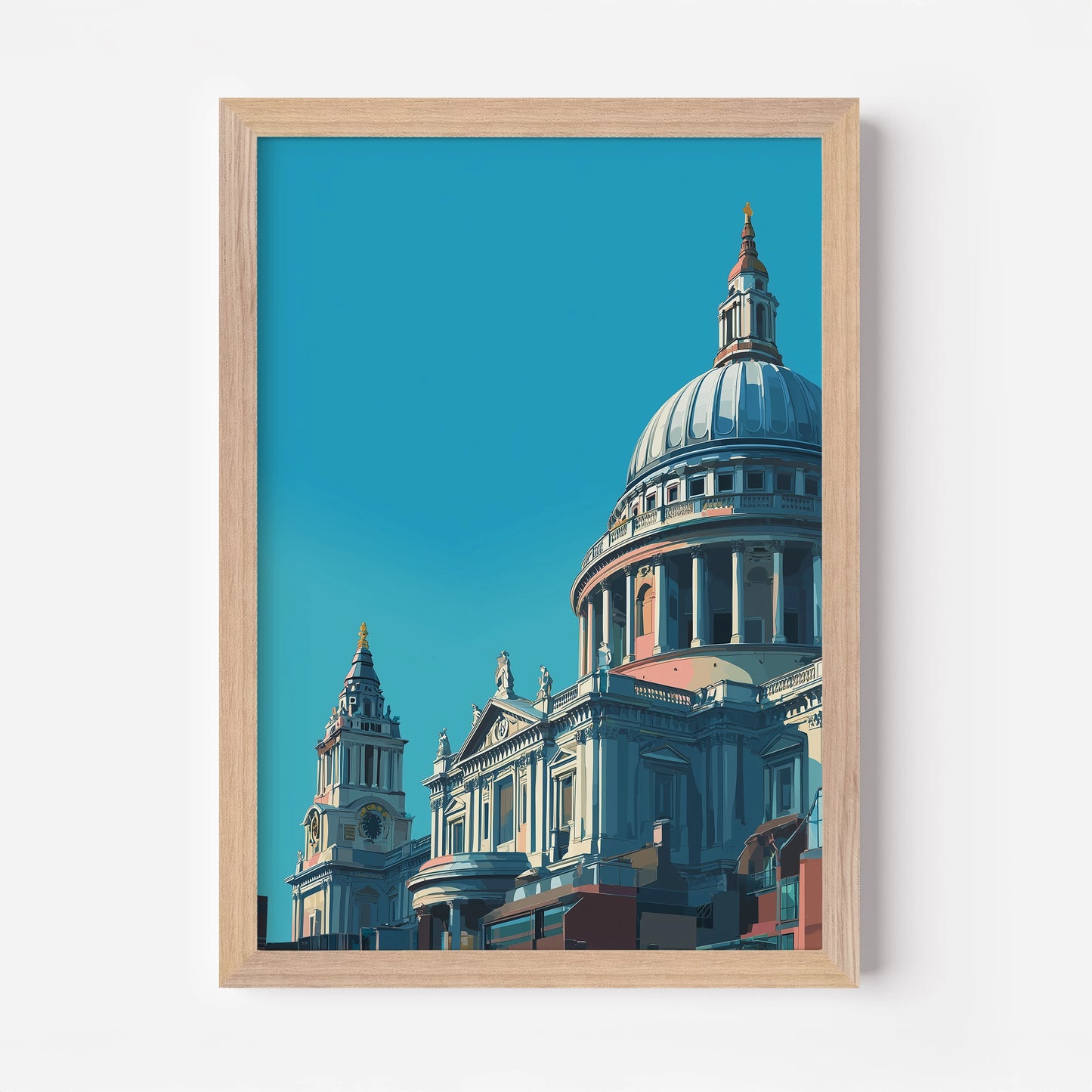 St. Paul's Cathedral London England Travel Poster