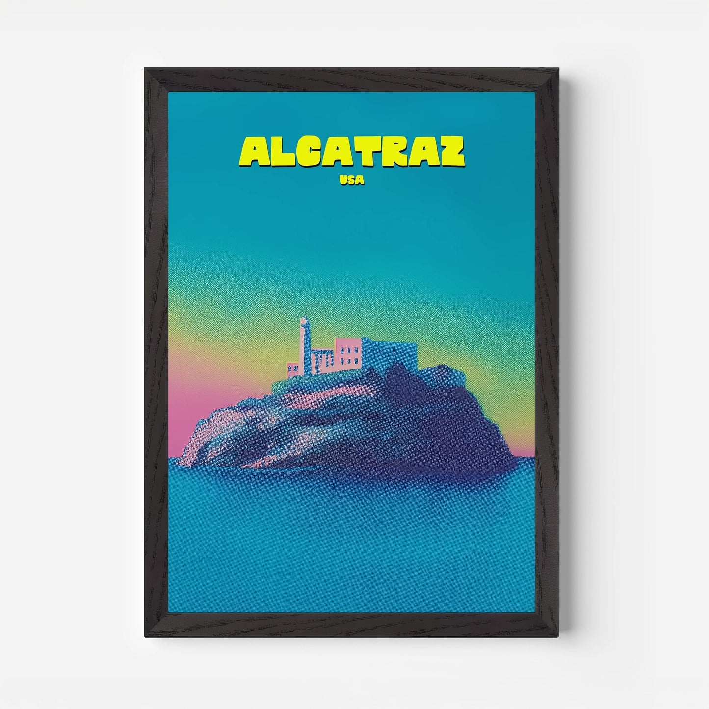 Alcatraz San Francisco California America Travel Poster