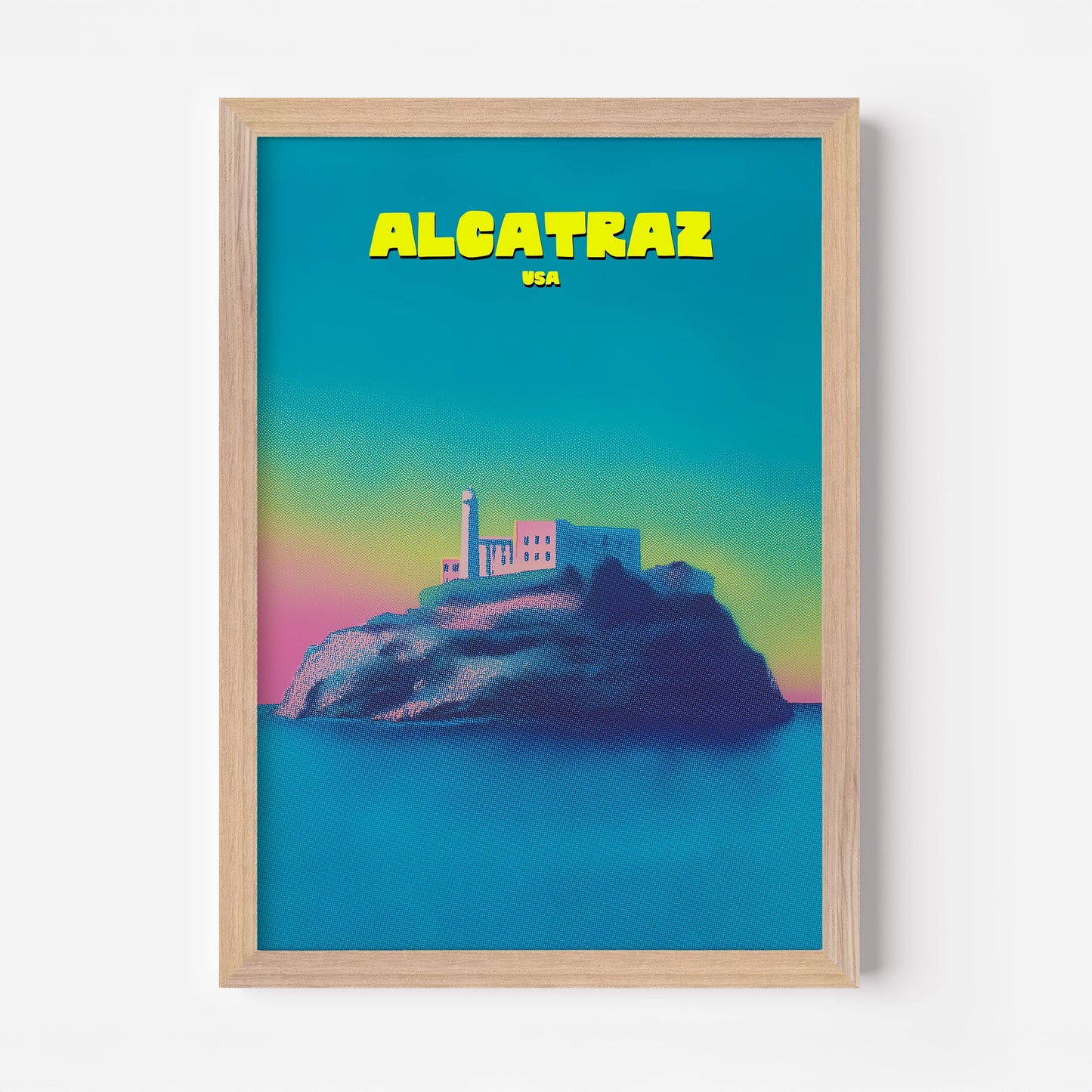 Alcatraz San Francisco California America Travel Poster