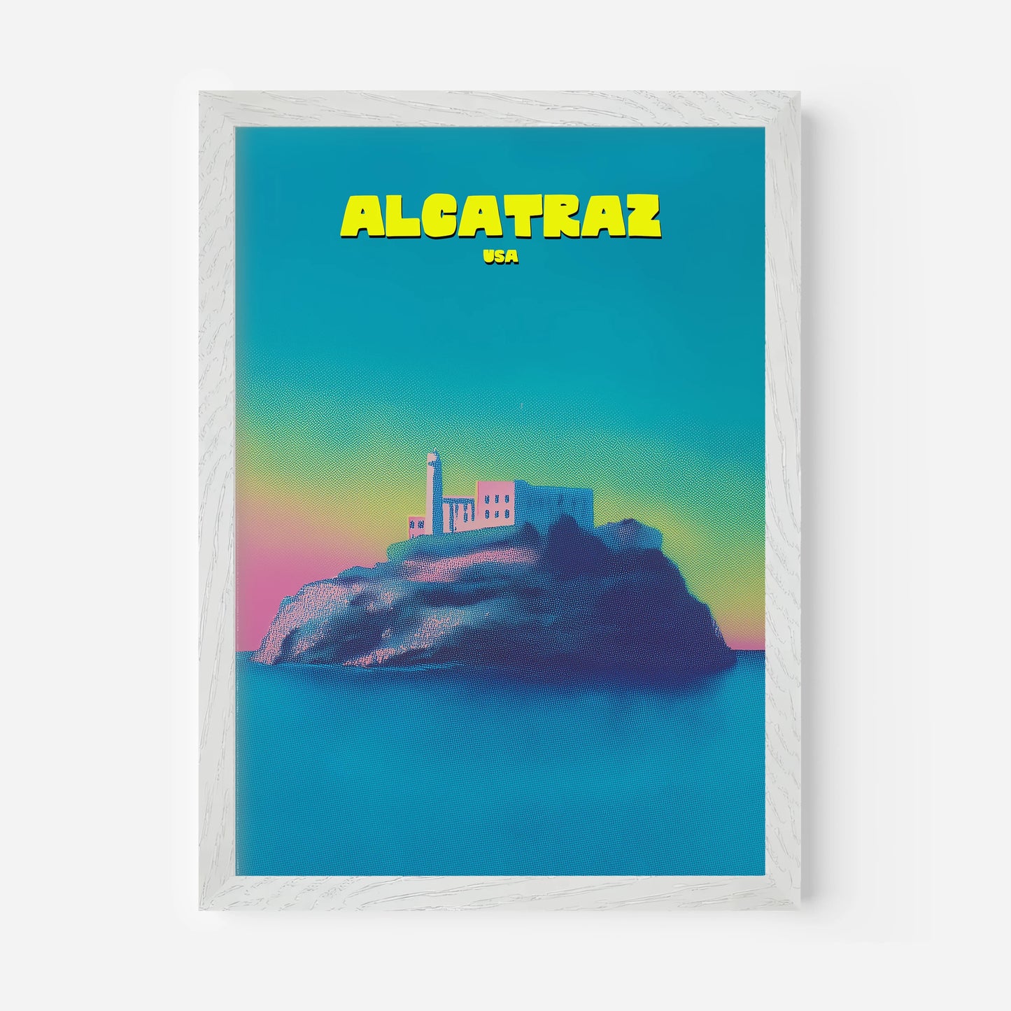 Alcatraz San Francisco California America Travel Poster
