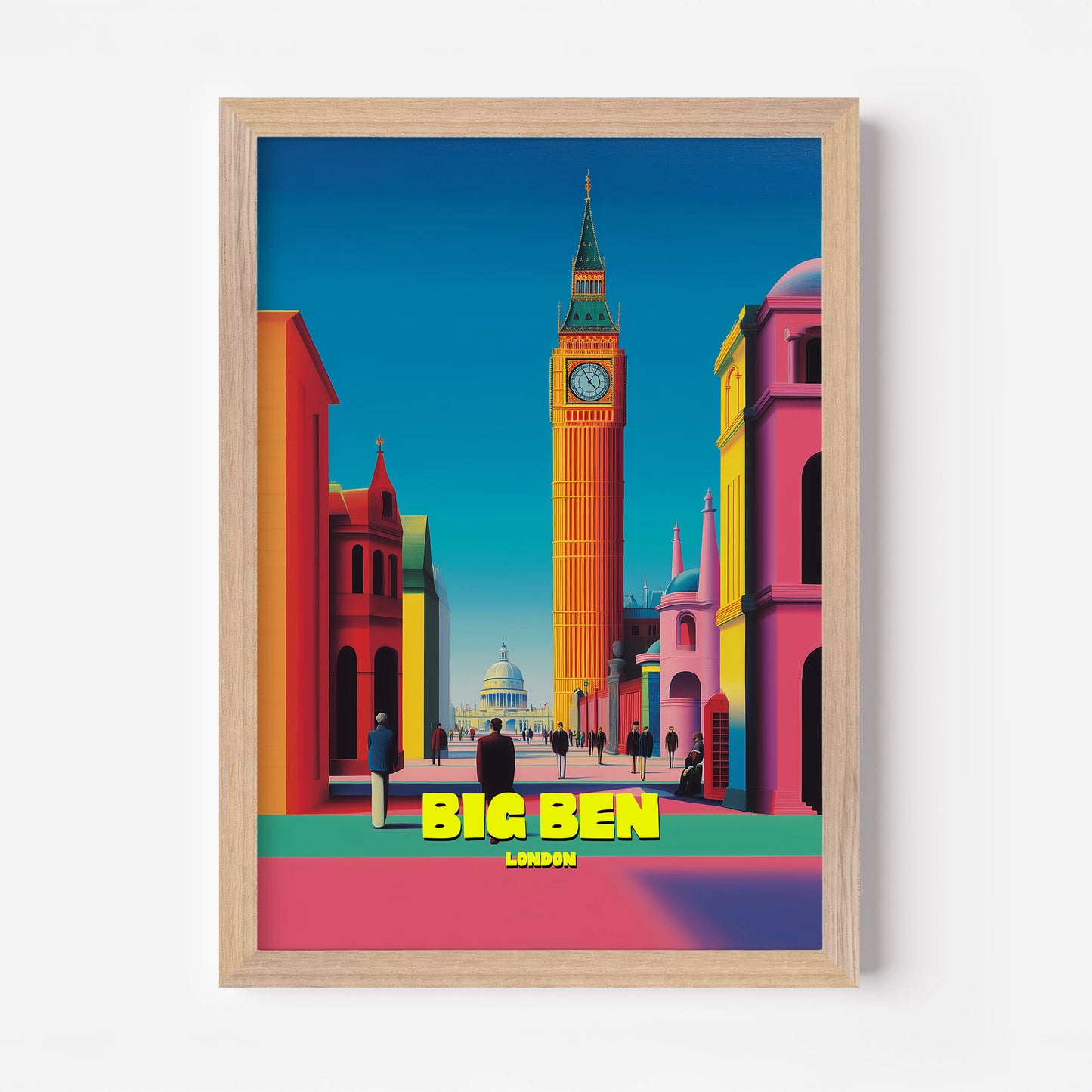 Big Ben London England Travel Poster