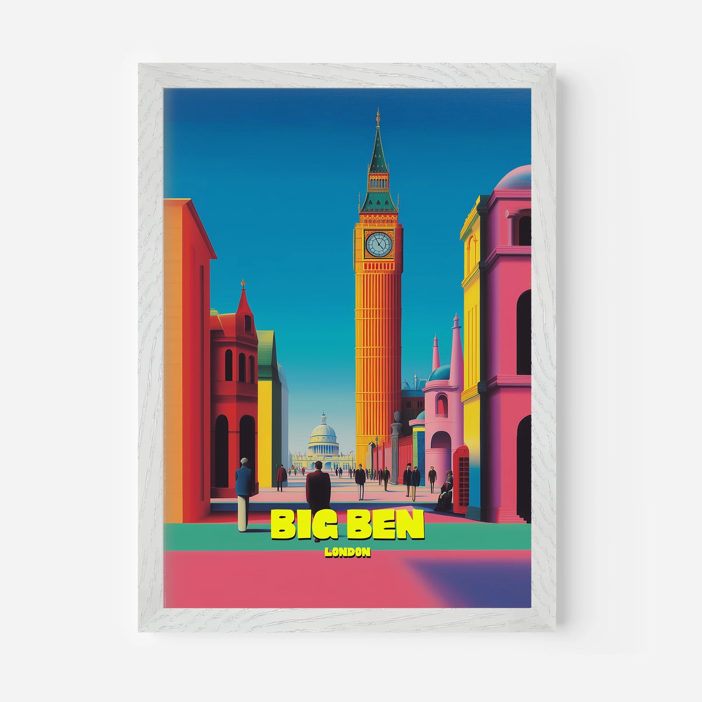 Big Ben London England Travel Poster