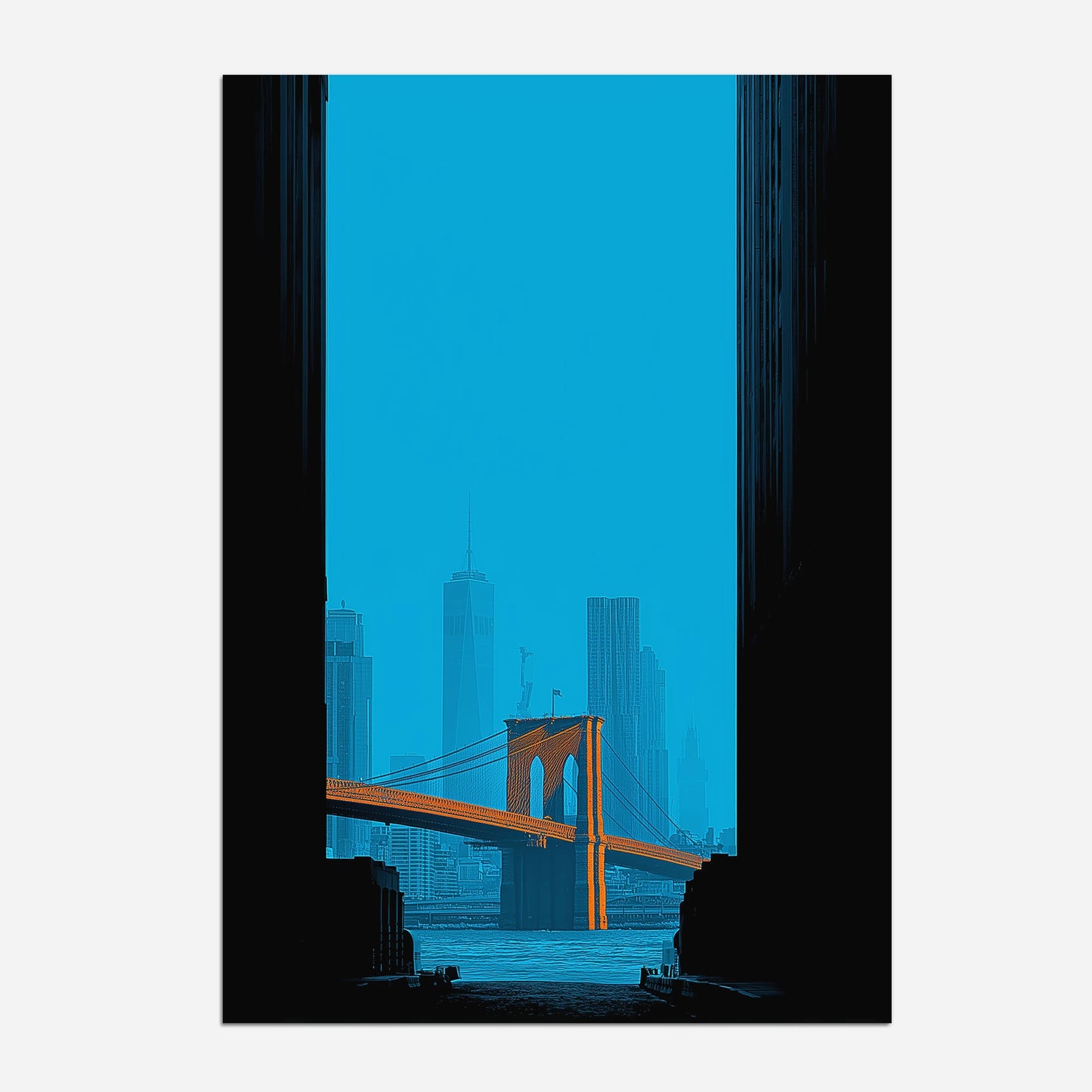 Brooklyn Bridge New York America Travel Poster