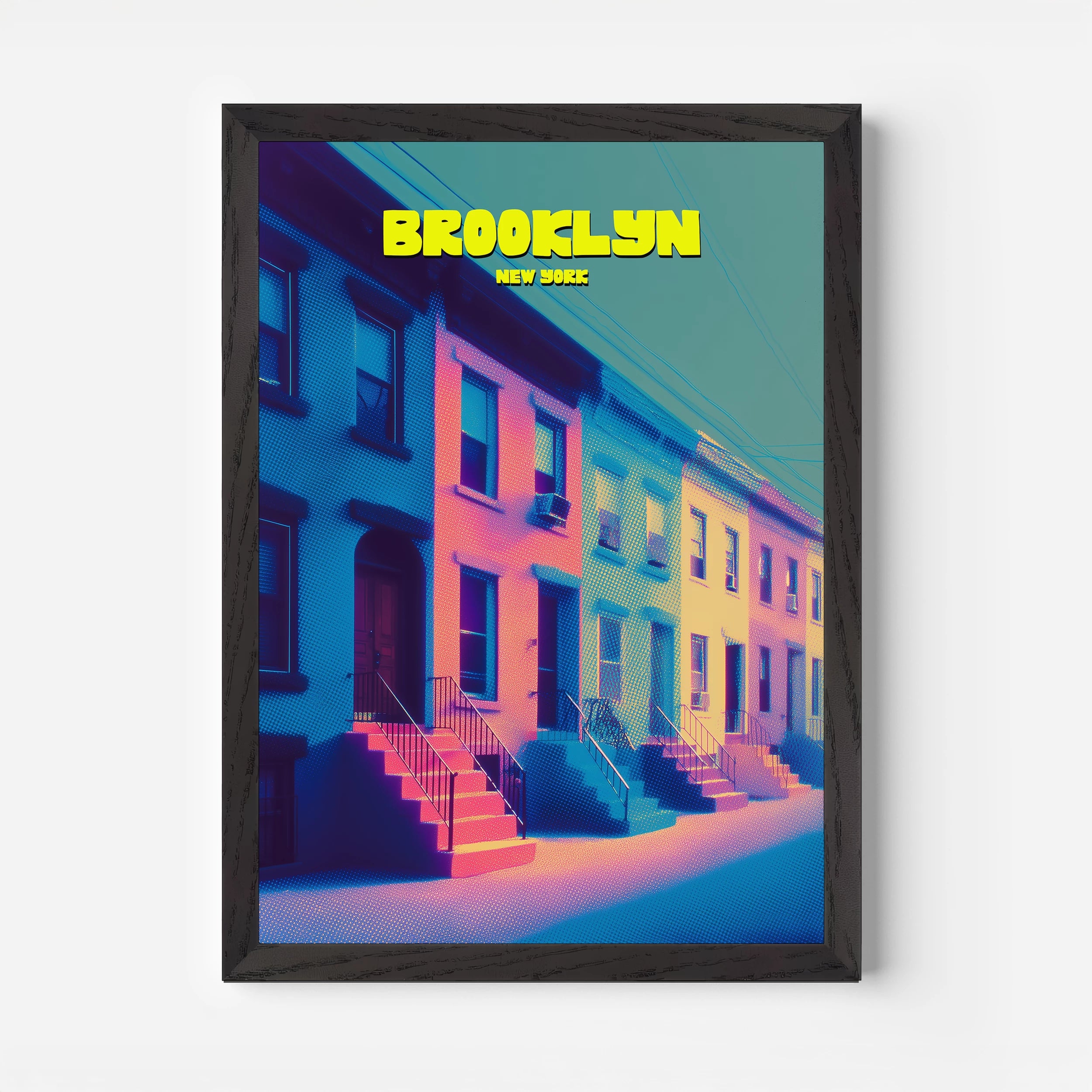 Brooklyn New York Manhattan America Travel Poster