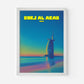 Burj Al Arab Sunset Dubai UAE Asia Travel Poster