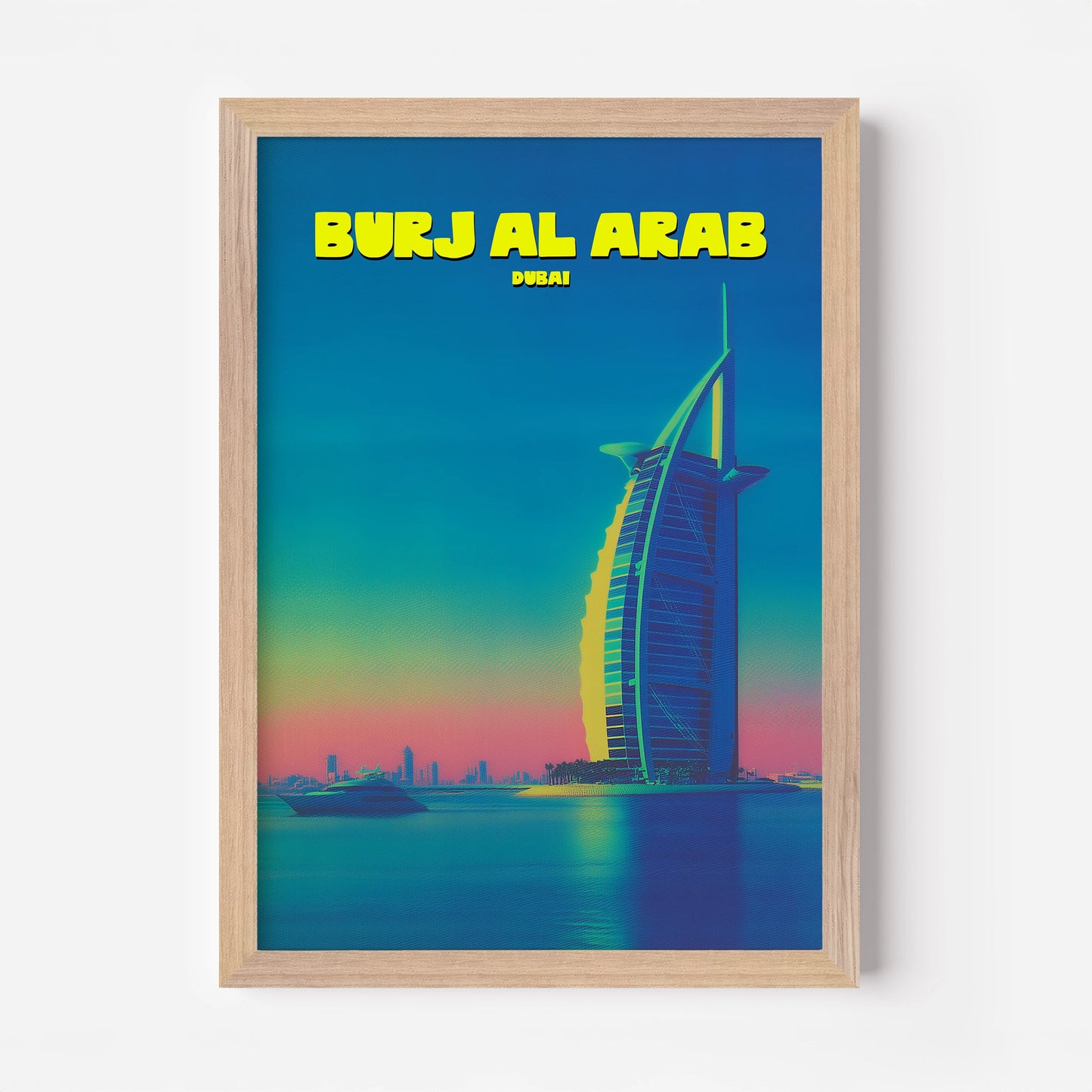 Burj Al Arab Dubai UAE Asia Travel Poster